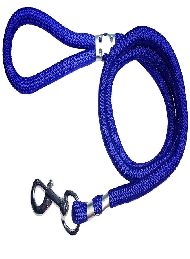 Pups&Pets Comfortable Stylish Nylon Plain Dog Rope Leash -12 MM- Medium (Blue) - Image 1